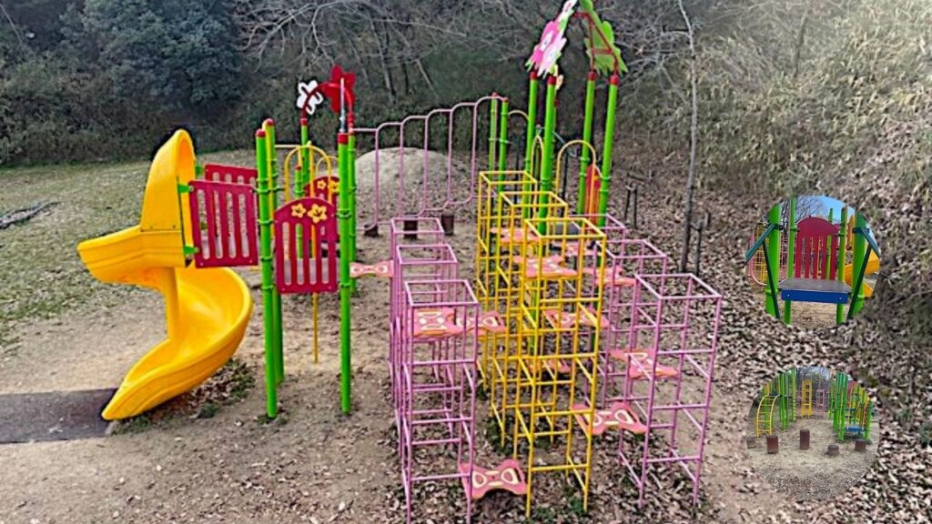 紫金山公園　元気広場ゾーン大型複合遊具
